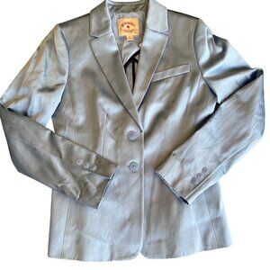 NWT Brooks Brothers Red Fleece Blue Satin Blazer Size 4 New